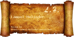 Lampel Heliodor névjegykártya